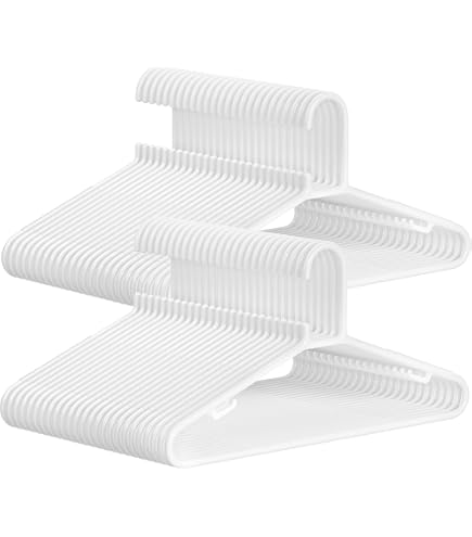 Lifemaster Lot De 20 Cintres En Plastique Robustes Pour Organiser Les