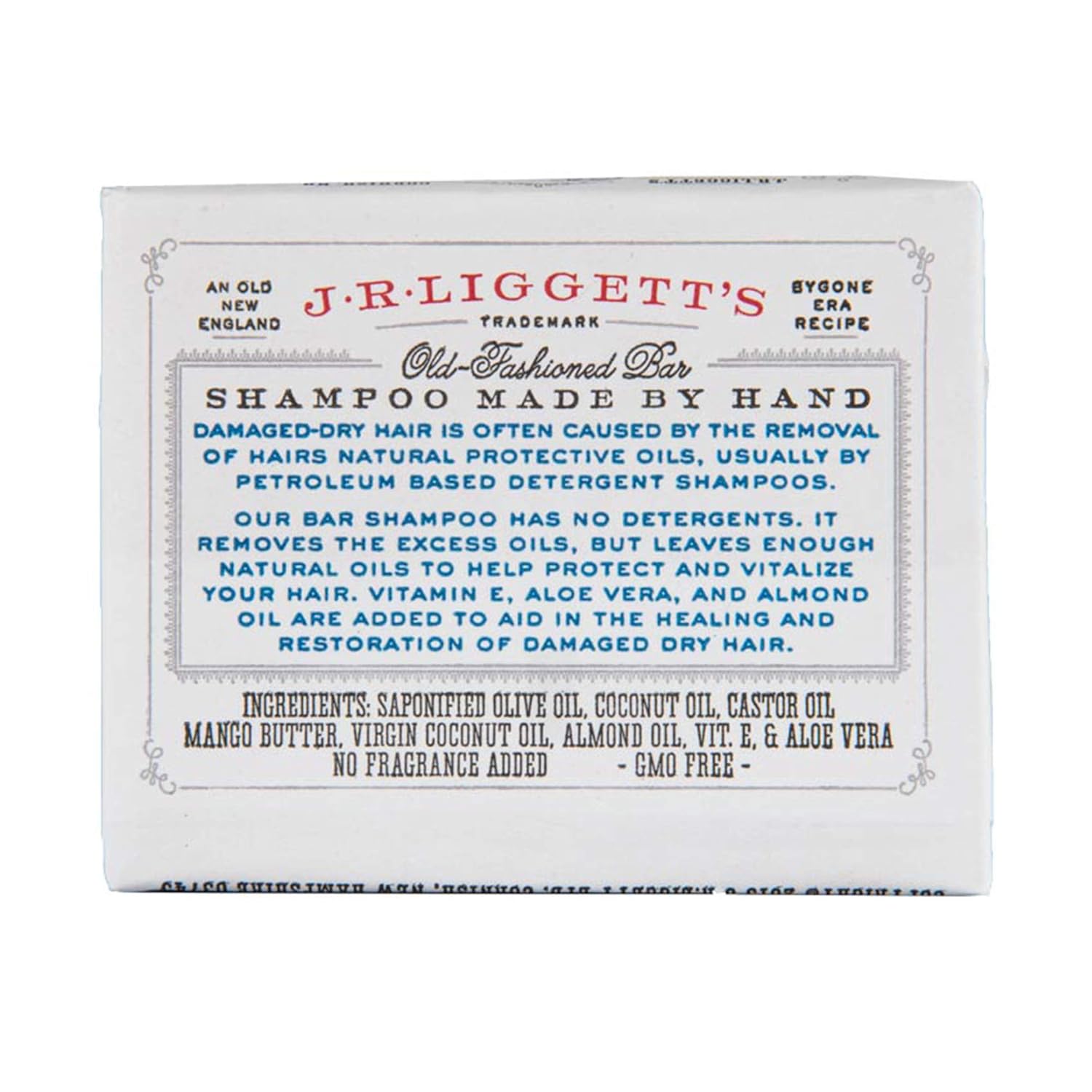 J·R·LIGGETT'S All-Natural Shampoo Bar, Moisturizing Formula - Supports Strong and Healthy Hair - Nourish Follicles with Antioxidants and Vitamins - Detergent and Sulfate-Free, One 3.5 Ounce Bar : Beauty Products : Beauty