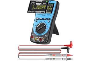 SKYCENX SK201B+ Portable Oscilloscope Multimeter,1MHz Bandwidth,2.5Msps Sampling,4000 Count DMM,Measures Voltage,Current,Capacitance,Resistance,Diode Test