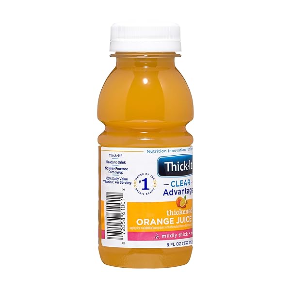 THICK-IT CLEAR ADVANTAGE THICKENED ORANGE JUICE BLEND – MILDLY THICK/NECTAR, 8 OZ BOTTLE