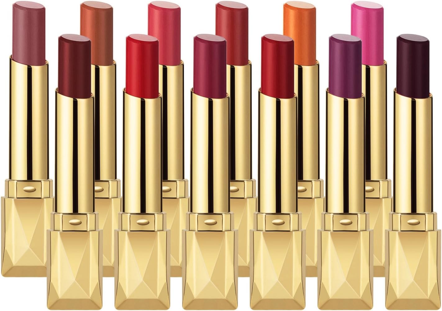 MISKOS 12PCS Matte Waterproof LipStick Summer Long Lasting Lip Makeup Set No Fade Pigmented Lip Stick Cosmeitc Gift Kits