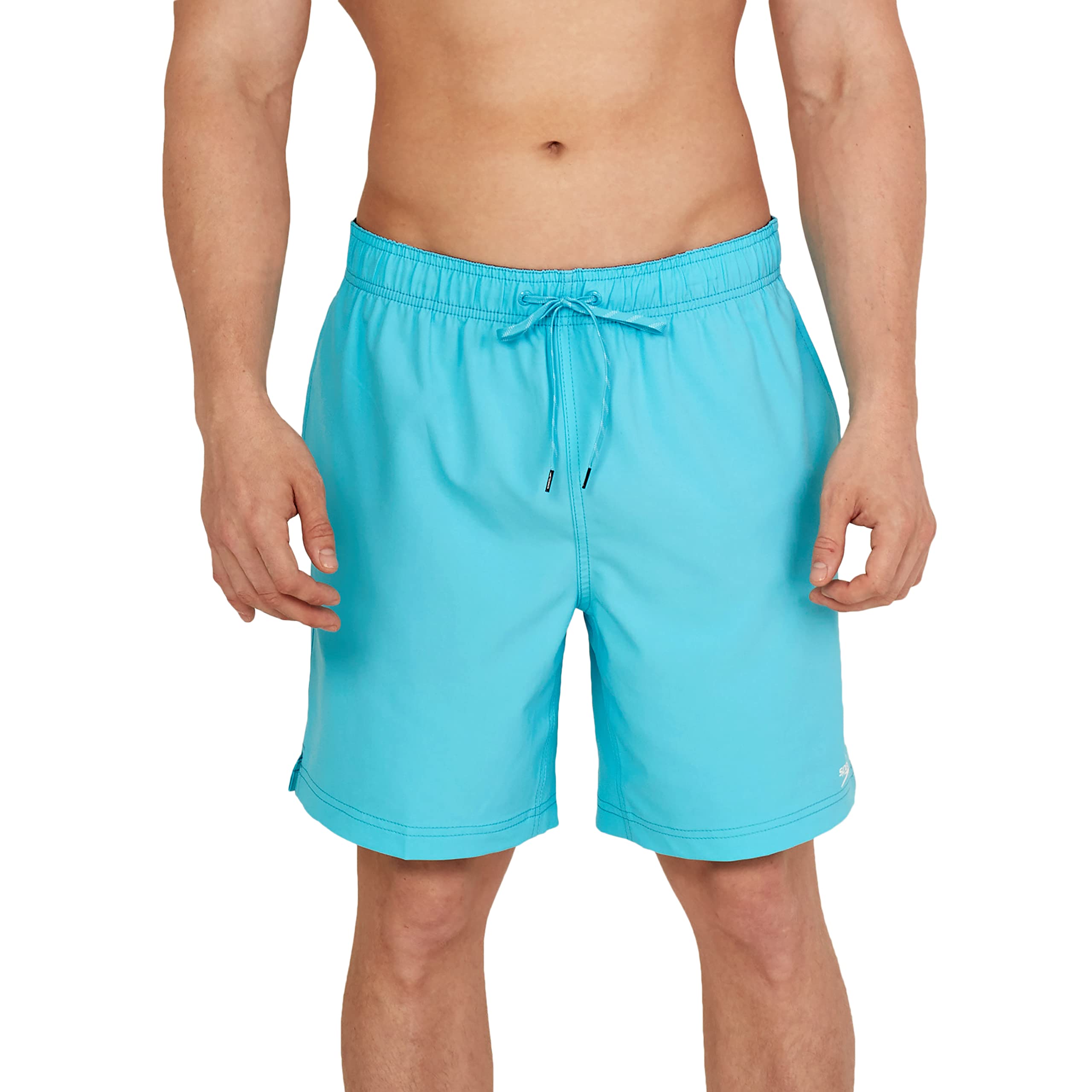 Speedo Men's Swim Trunk Mid Length Redondo Solid Blue Atoll Image