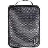 Eagle Creek Pack-It Reveal Medium Packing Cubes for Travel - Durable, Water-Resistant Fabric with Angled Zipper Design and Full Front-Panel Mesh Window, Black