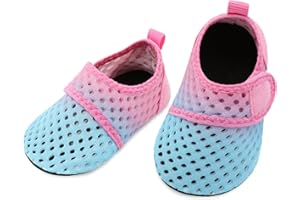 L-RUN Baby Water Shoes Barefoot Walking Shoes Infant Aqua Sock Swim Shoes for Beach Pool Sand Babies First Walker Shoes
