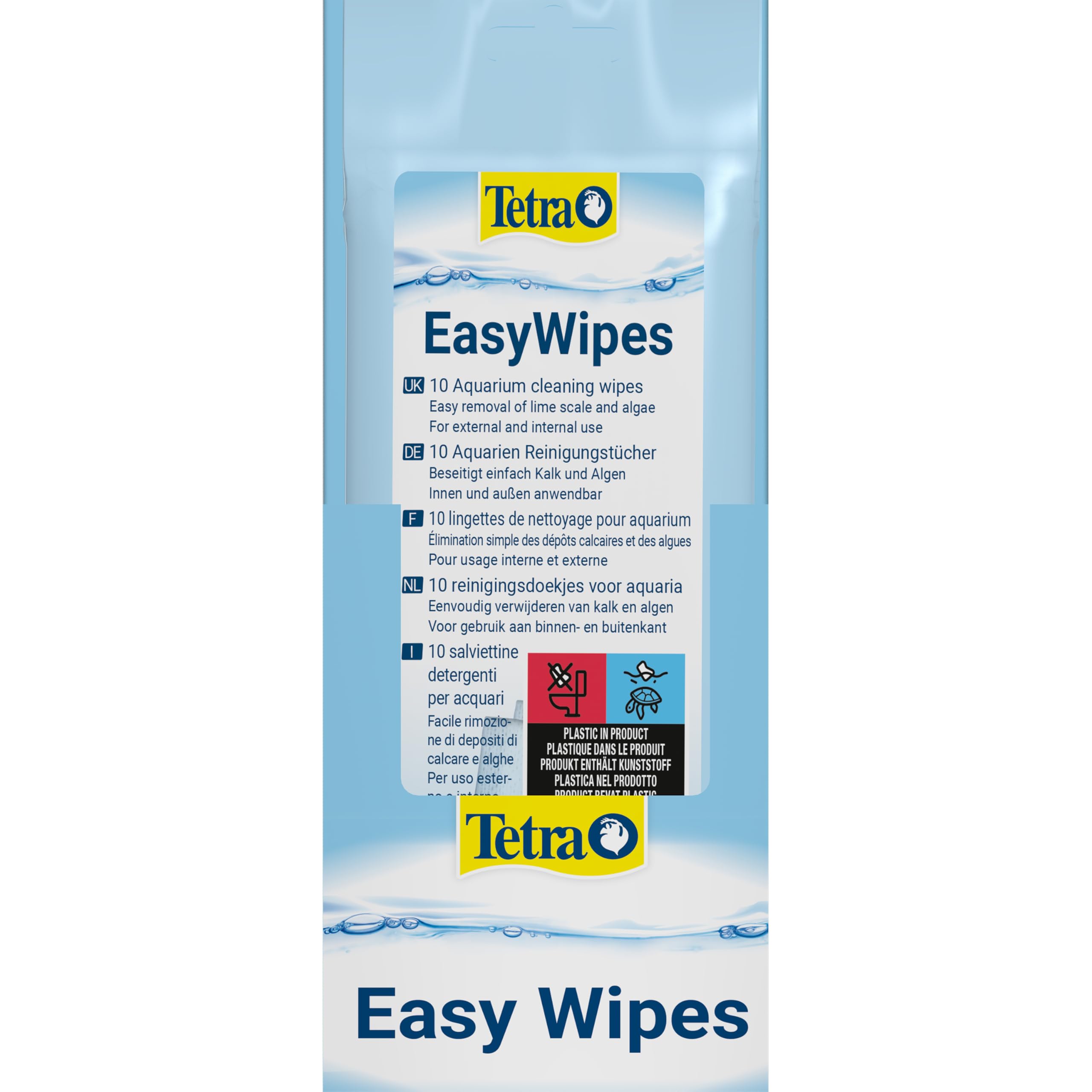 Tetra – 164727 – EasyWipes Glass Cleaning Wipes for inside aquarium glass,white