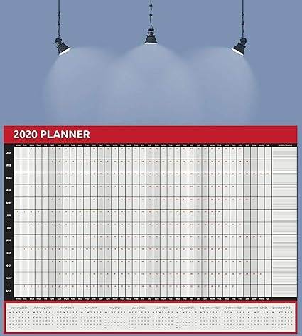 Calendrier 2019 2020 A2 Annuel Mural Août à Août Pour