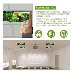 SCWISOAS Fluorescent Light Covers for Ceiling