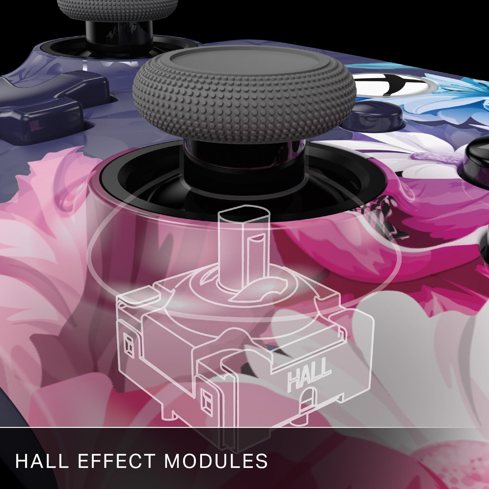 PowerA Advantage Plus Wired Controller for Xbox Series X|S - Night Blossom 4