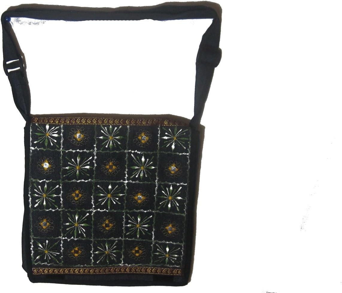 Embroided Cotton Shoulder Bag Made in Nepal