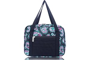 DIWI Quilted Cotton Bible Cover Bible Tote Book Bag Extra Large Sizes 11.25 X 8.25 X 2.75 Inches (XL, C2 Moonlight Rose)