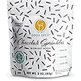 Good Dees Low Carb Chocolate Sprinkles, No Sugar Added Midnight Moon Keto Sprinkles with All Natural Coloring, Diabetic, Dye-Free, Dairy-Free & Gluten Free | (1g Net Carbs Per Serving)