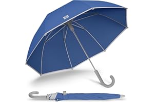 Weatherman Umbrella for Kids - Kids Umbrella Girls Boys Toddlers Child - Soft Edges, Pinch-Proof, Comfortable Grip Design - Lightweight, Stick, Durable Travel Kids Outdoor Umbrella Going to School, Park & Beach