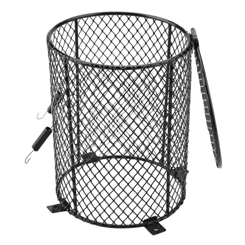 Reptile Lamp Cover, Reptile Anti-Scald Lampshade Ceramic Heating Lamp Holder for Spiders Scorpions Lizards(Cylinder)