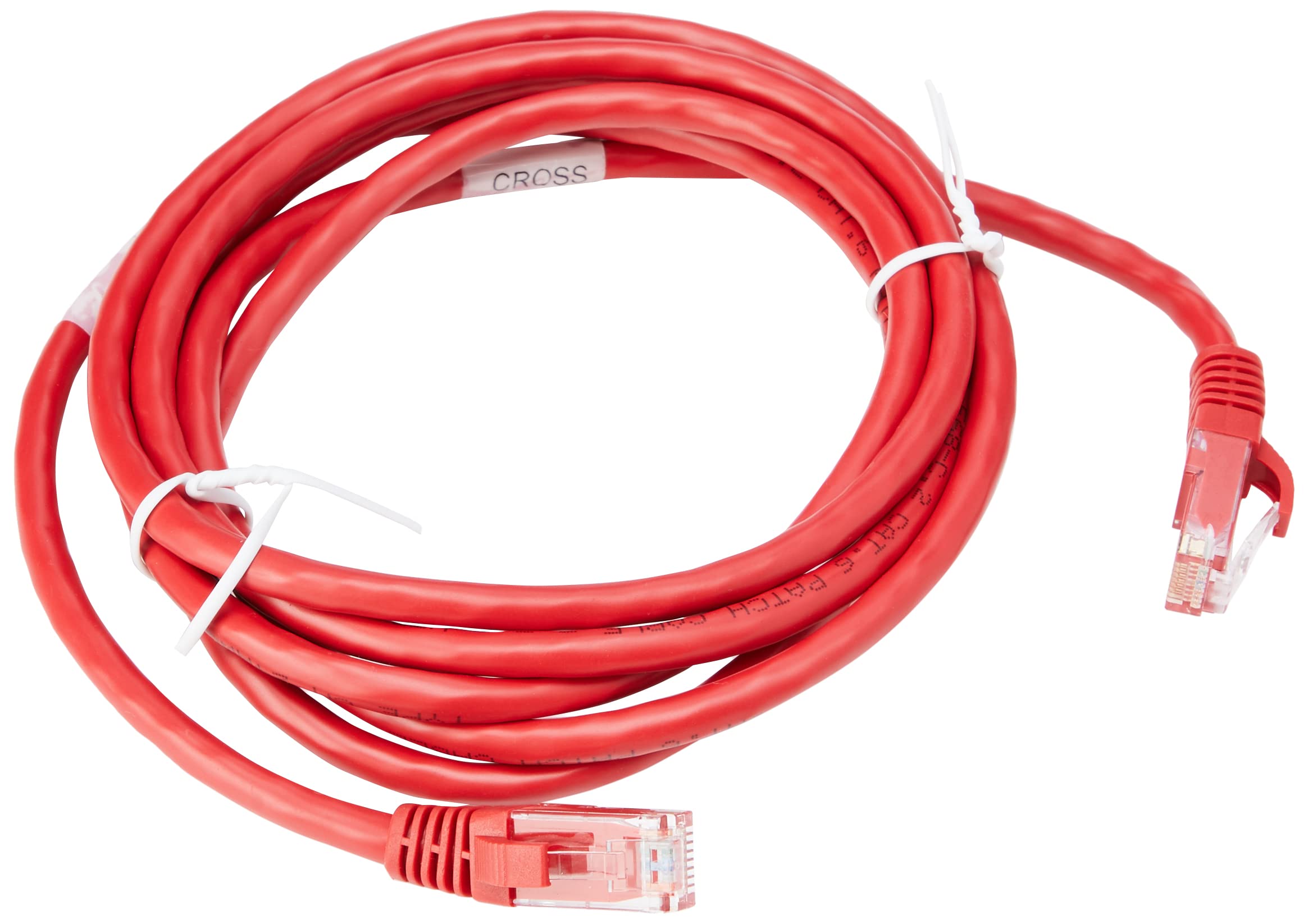 C2G 2m Cat6 Booted Unshielded (UTP) Crossover Patch Cable - Red