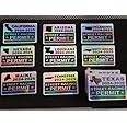 Generic Texas “Street Racing Permit” 2024-2025 Decal •Attention NOT Legal Permit• Holographic Stickers