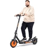Adult Electric Scooter, 300 LB Capacity, 17-19Mile Range, Run-flat tires | 500W Motor, 17-20 MPH Portable Folding Commuting E-Scooter for Adults and Teens with Dual Braking System and App
