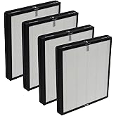 PUREBURG Replacement Filter Compatible with HEARBOBO K06 Air Purifier, 2-Pack (2 filters per pack) H13 HEPA Activated Carbon 3-Stage Filtration For Air Clean Dust VOCs Odor