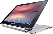 ASUS C100PA-DB02 10.1-inch Touch Chromebook Flip (1.8GHz, 4GB Memory, 16GB eMMC, Google OS), All Metal Body