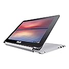 ASUS C100PA-DB02 10.1-inch Touch Chromebook Flip (1.8GHz, 4GB Memory, 16GB eMMC, Google OS), All Metal Body