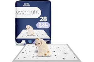 Pet Life Unlimited Overnight Extra Extra Large Puppy Pads, Pee Pads for Dogs, Dog Training Pads - Odor Controlling Dog Pee Pads with Wetness-Activated Fragrance - USA Made - 30" x 36" - 28ct (XXL)