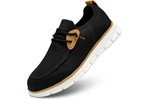 WREZATRO Mens Casual Loafers Shoes Slip On Fashion Walking Dress Sneakers Business Oxfords Work Lightweight Soft Sole Zapatos