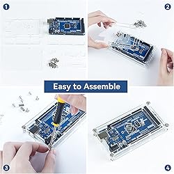 SunFounder 2560 Case Enclosure Transparent Gloss