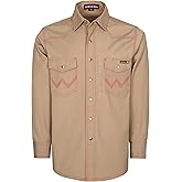 BOCOMAL FR Welding Shirts Heavyweight Stretch Canvas Snaps Down Reinforced Stitching Western Style Fire Resistant Jackets