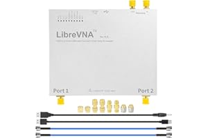 AURSINC LibreVNA 2.0 Vector Network Analyzer, 100KHz-6GHz Professional Antenna Analyzer Measuring Full S Parameters with External Reference Input/Output, USB Based Full 2-Port Interface
