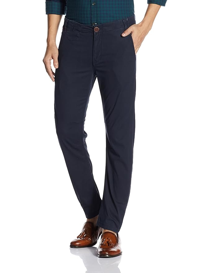 Buy Allen Solly Men's Casual Trousers (8907587412771_ALTF317J01211_Navy_36W x 33L) at Amazon.in