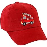 Embroidered Fire Truck Baseball Caps for Toddler Boys Girls Funny Cotton Hat Adjustable Dad Summer Sun Hat 3-8 Years