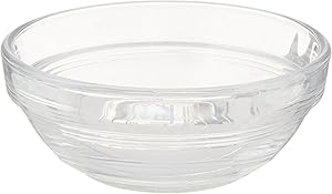 Duralex Made In France Lys Stackable 8 Piece Glass Bowl Set, 2 oz, Clear