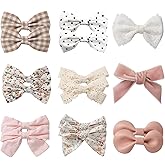 Baby Hair Clips Fully Lined Non Slip Hair Pins Baby Girls Hair Bows Barrettes Hair Accessories for Little Girls Infants Toddl
