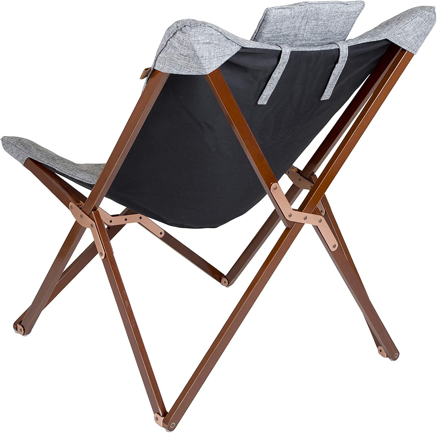 Bo-Camp Urban Outdoors Bloomsbury Relax Chair, Grey, 80 x 78 x 96 cm - Image 3