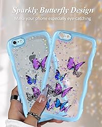 Likiyami for iPhone 6 Case Women Girls - Wave Frame
