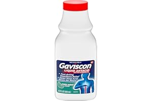 Gaviscon Extra Strength Cool Mint Liquid Antacid For Fast-Acting Heartburn Relief, 12 Ounces