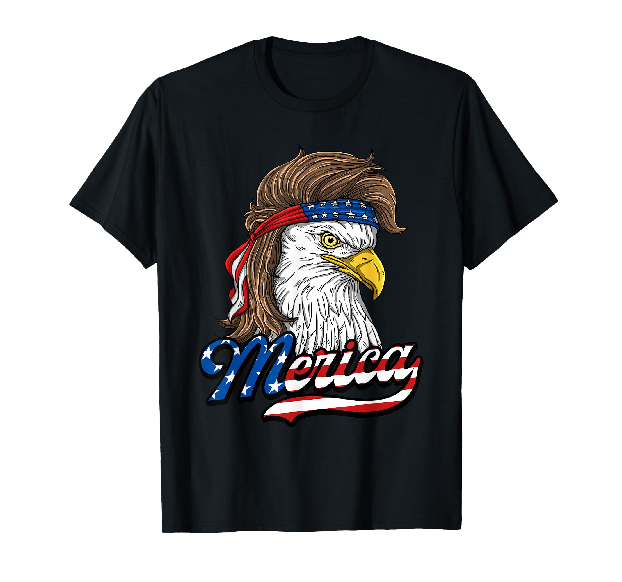 Photo 1 of **WHITE ** Merica - Patriotic USA Eagle Of Freedom - 4th of July T-Shirt M