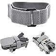GetZget® Universal Props Holder Belt Compatible with Dji Mini 2, 3, 4 Pro/Mavic 2 Pro, Air 2s, Air 3, 3 pro & Classic Propeller Protector Vel-cro Holder Strap Accessories, Light Grey, Medium
