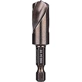 NordWolf 1/2" M35 Cobalt Stubby Drill Bit for Stainless Steel & Hard Metals, with 1/4" Hex Shank for Quick Chucks & Impact Dr