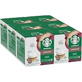 Starbucks Cappuccino Coffee Pods by NESCAF&Eacute; Dolce Gusto (Pack of 6, Total 72 Pods)