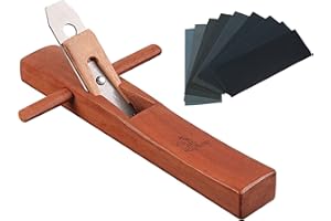 HBXVD Hand Planer, Wooden Plane with Sandpaper for Woodworking,Jack Block Plane for wood surface,Hand planes for Wooden Carpenter, woodcraft, Smoothing,Trimming,polishing supplies (Style A)