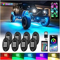 12 Pods Segmented Metal RGB LED Rock Lights Kit With APP/RF Remote - View #10