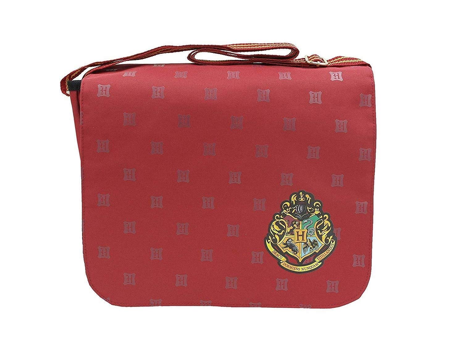 Harry Potter Hogwarts Crest Burgundy 40cm Messenger Bag