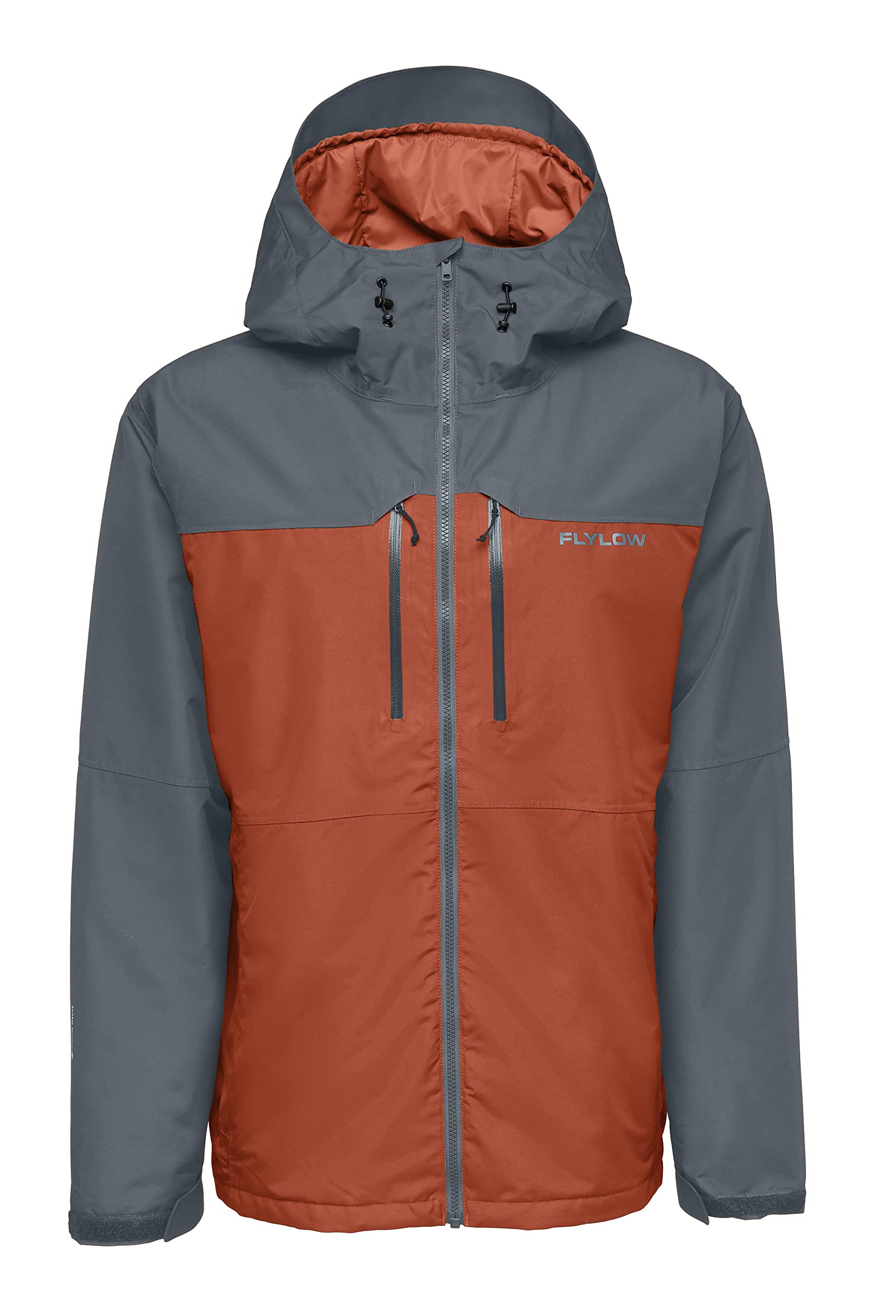 Flylow Men’s Roswell Jacket Synthetic Insulated Waterproof Ski and Snowboard Coat – Arame/Rustic – Medium