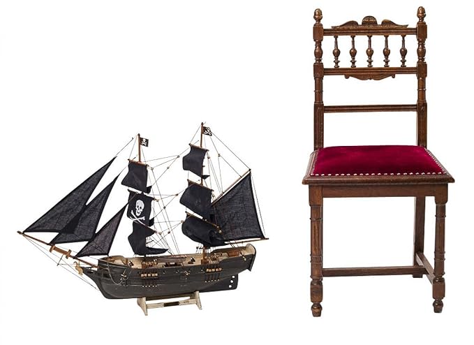 aubaho Modellschiff Piratenschiff Piraten Holz Schiffsmodell Schiff Pirat pirate ship