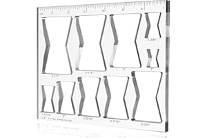 inBovoga 10 in 1 Butterfly Router Templates for Woodworking, Router Jig Butterfly Inlay Template, Bowtie Router Template Deco