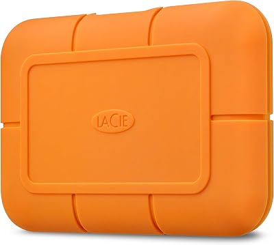 LaCie Rugged SSD 4TB External SSD USB-C Water Drop Resistant Mac PC STHR4000800