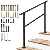 VIVOSUN Outdoor Handrail, 3 Step Stair