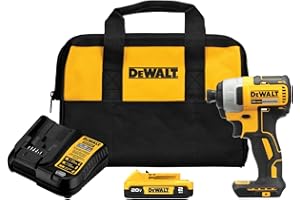 DEWALT 20V MAX Impact Driver, 1/4 Inch, Battery and Charger Included (DCF787D1)