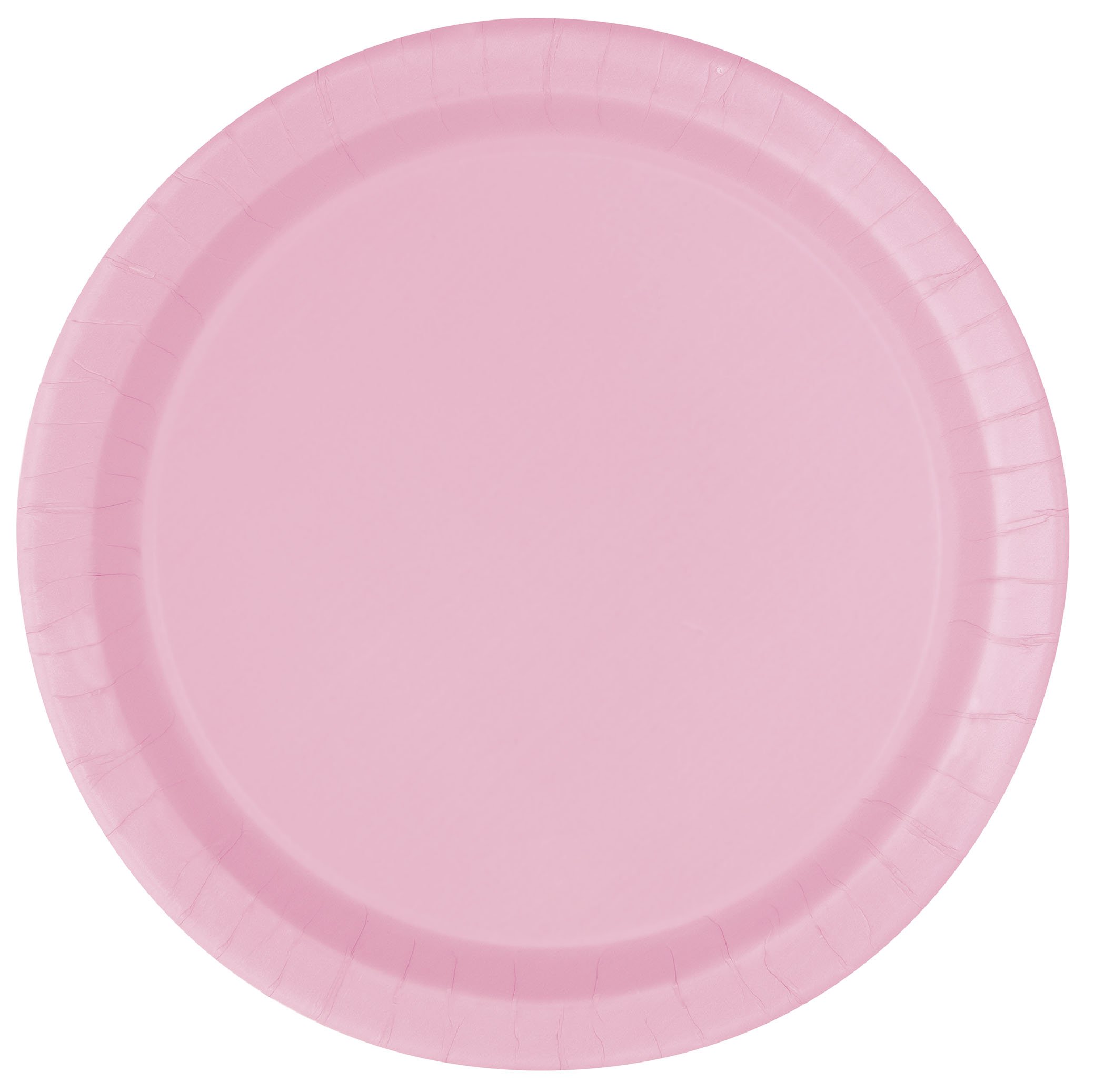 Lovely Pink Solid Round Paper Dessert Plates (17cm) 20 Count - Vibrant Paper Plates for Parties and Events, Perfect for Appetizers, Snacks, and Desserts