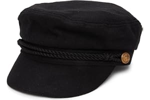 Funky Junque Newsboy Hat for Women – Trendy Greek Fisherman Cap, Classic Women's Baker Boy Newsies Hat, Ladies Fashion Caps